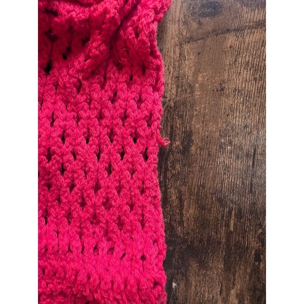 ✨ 2012 American Eagle Open-Knit Lightweight Sweater – Red (M) - Picture 3 of 6